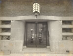 Ingang centraal bureau GG&GD.
<br/>
Foto-archief GGD Amsterdam, 1924